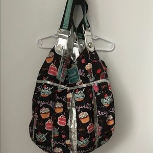 Loungefly Black Cupcake Print Women's Bag
